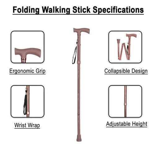 MCP Adjustable Walking Stick with Twist Lock