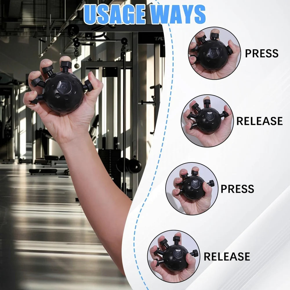 MCP Eagle Claw Finger Gripper – Hand & Finger Strength Trainer Exerciser (Black)