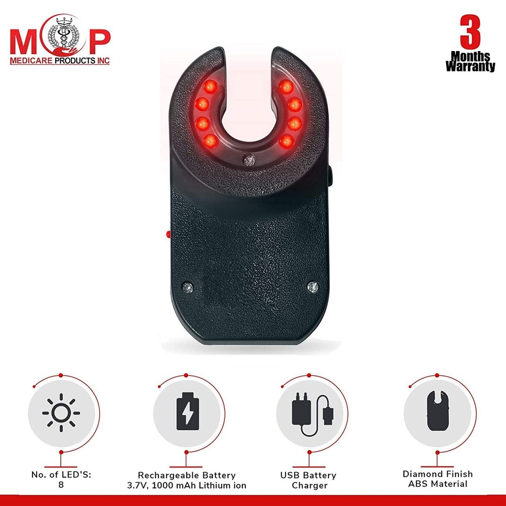 MCP Vein Finder Device for Adults & Children – Portable LED Vein Viewer for Clinical Use (Black)