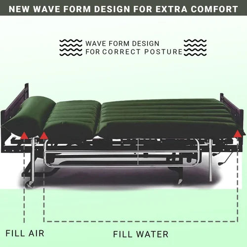 MCP Medical Water Bed Mattress (6x3 Feet) – Anti-Bedsore Water Mattress for Patient Care & Pain Relief