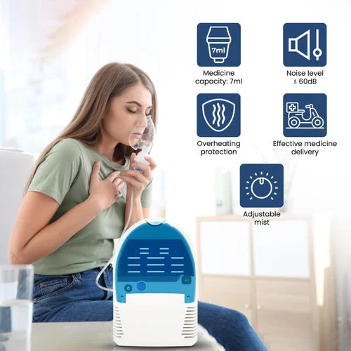 MCP Portable Compressor Nebulizer – Compact Air Nebulizer Machine for Respiratory Care