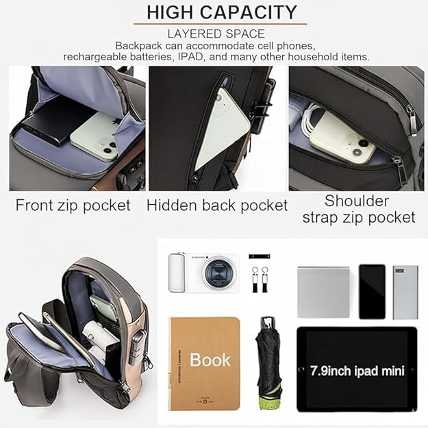 Spiffy Waterproof Crossbody Sling Bag