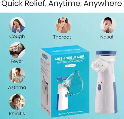 Mesh Nebulizer Portable Quiet Ultrasonic Nebulizer Machine for Adults and Children Home and Travel Use