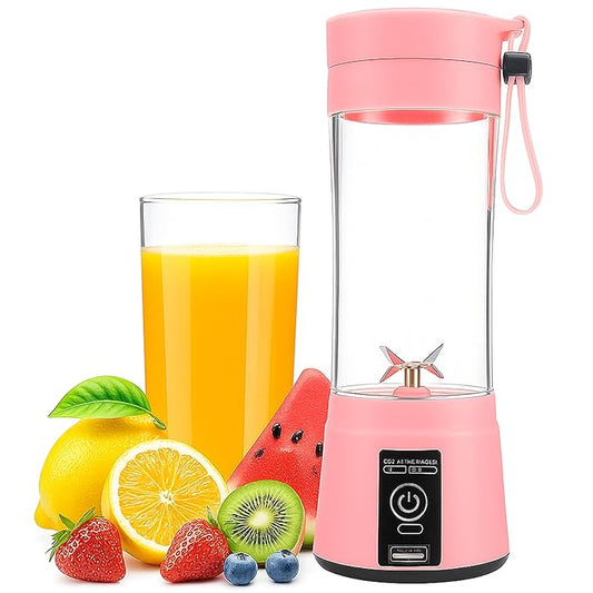 Portable USB Rechargeable Mini Juicer Blender – Personal Smoothie Maker for Travel, Gym & Outdoor Use