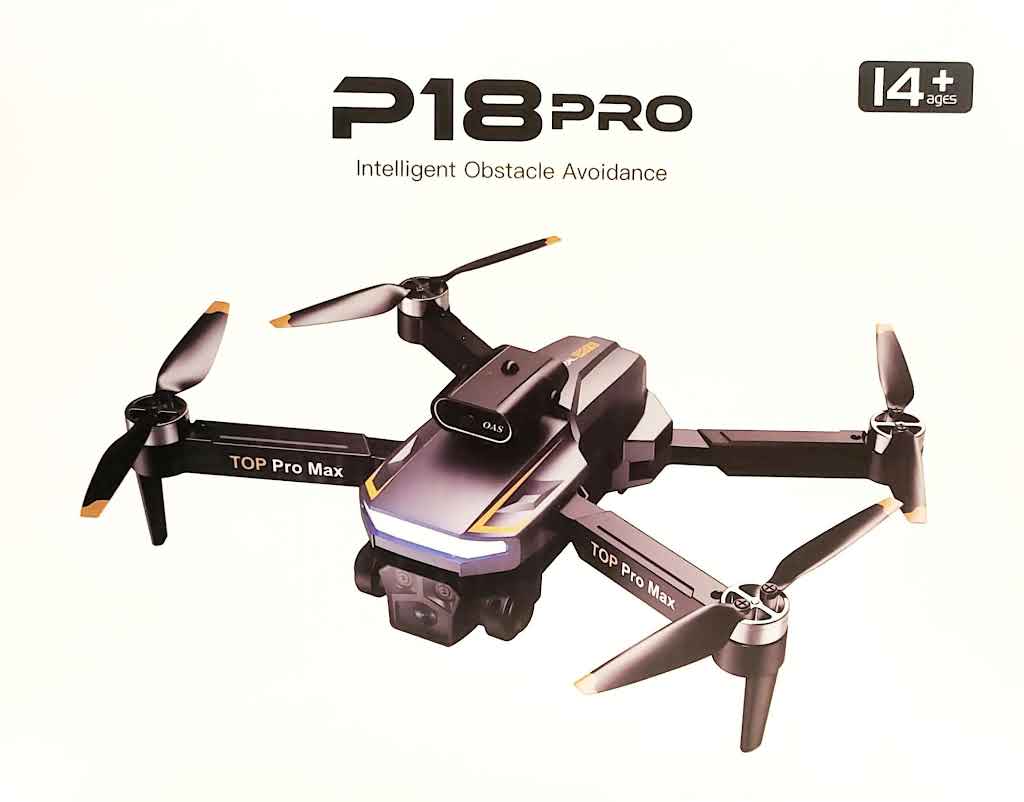 P18 Pro Intelligent Obstacle Avoidance Drone Foldable HD Camera Drone for Beginners and Aerial Photography
