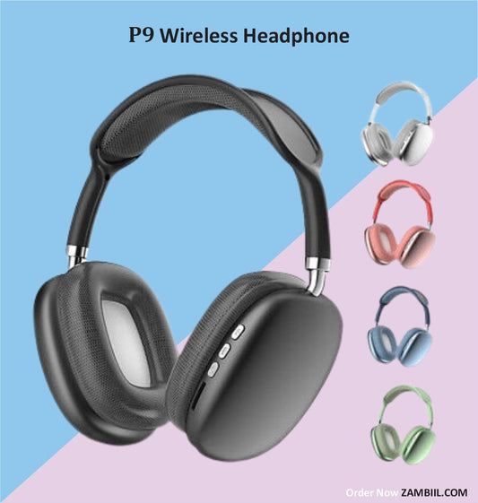 P9 Wireless Bluetooth On-Ear Headphones with Active Noise Cancellation, IPX4 Sweatproof & 4-Hour Playback (Multi-Color)
