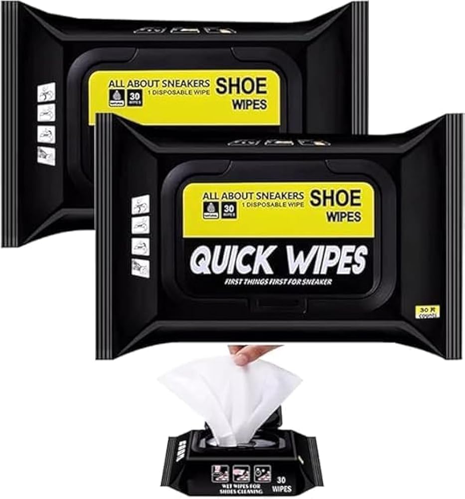 Paper Shoe Wipes – Disposable Sneaker Cleaning Wipes for Instant Stain Removal