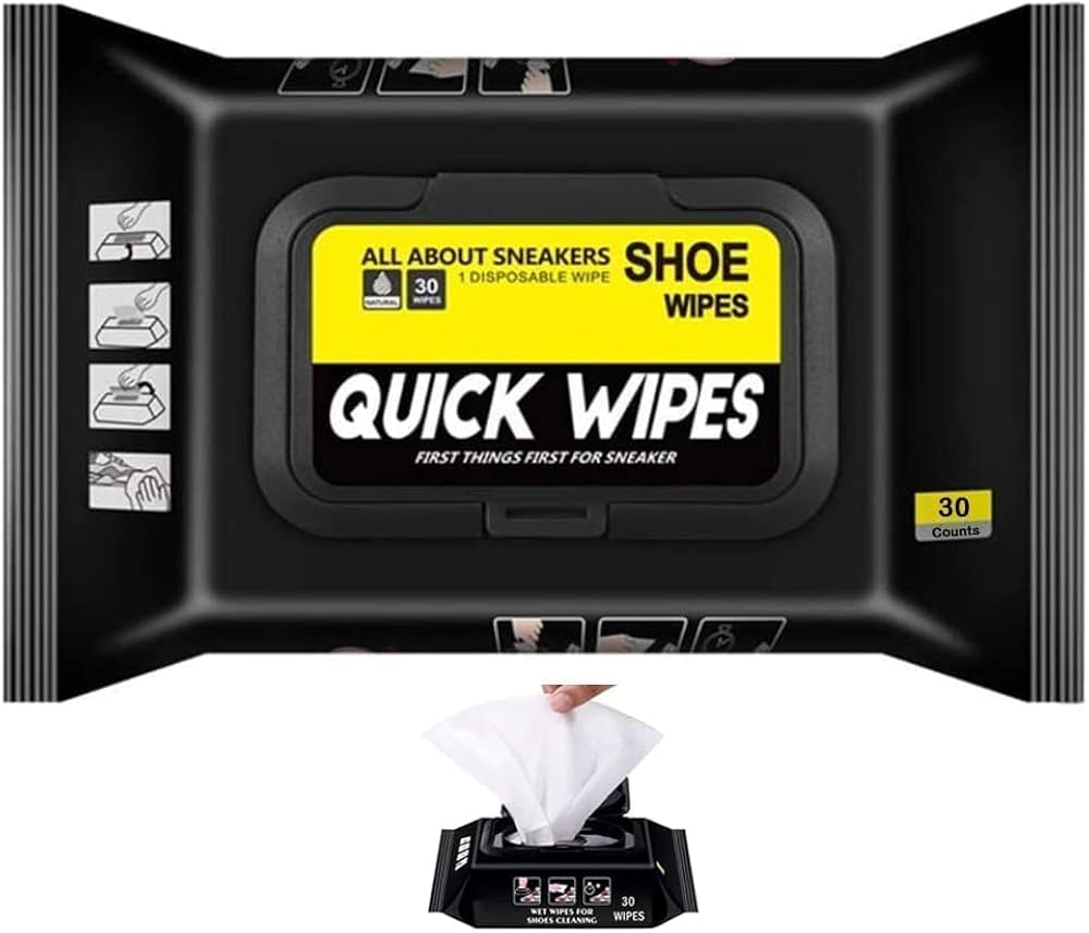 Paper Shoe Wipes – Disposable Sneaker Cleaning Wipes for Instant Stain Removal