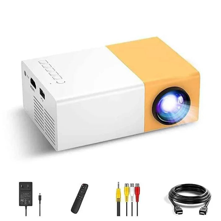 Portable Mini Home Theater LED Projector – Compact HD Movie Projector with HDMI/USB/AV Support