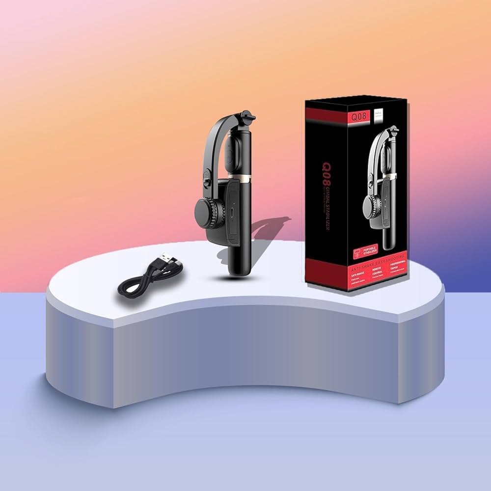 Q08 Mobile Phone Gimbal Stabilizer – 3-Axis Handheld Selfie Stick