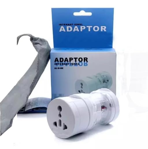 International Multipurpose Travel Adapter All-in-One | Universal Plug Converter with USB Ports for Worldwide Travel