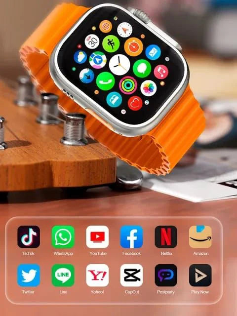S8 Ultra 4G Android Smartwatch with SIM | 1GB RAM, 16GB Storage, Play Store Support