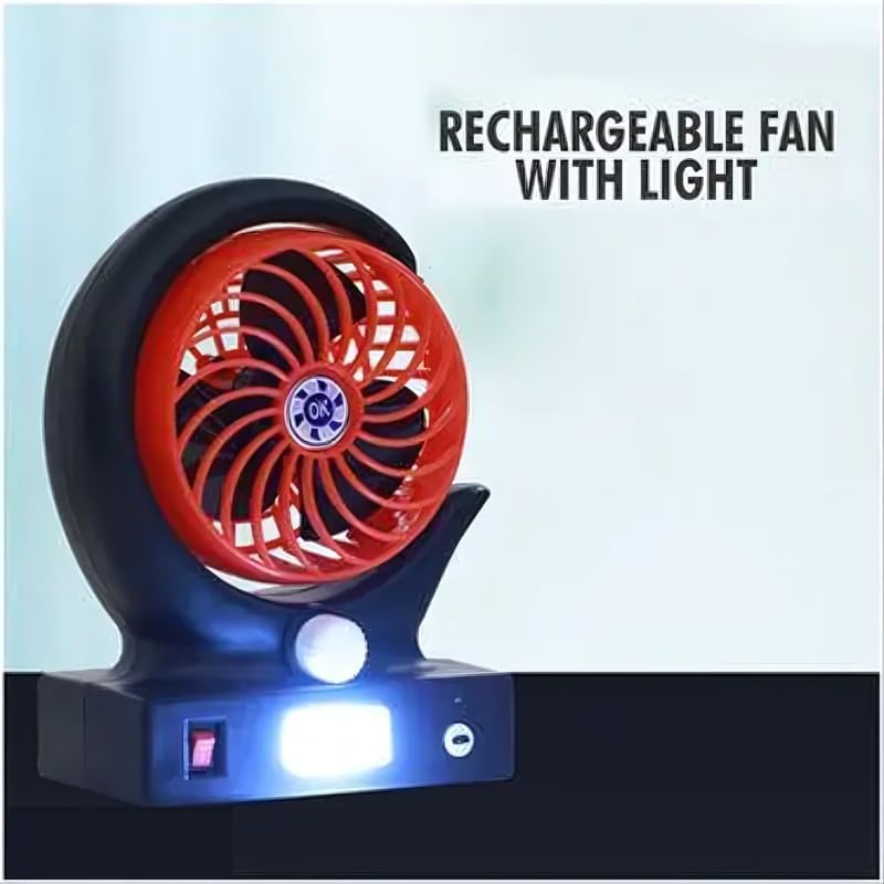 Smart Mini Cooling Fan with LED Light – Rechargeable Portable Fan, Quiet & Powerful Airflow for Travel, Office & Outdoor Use