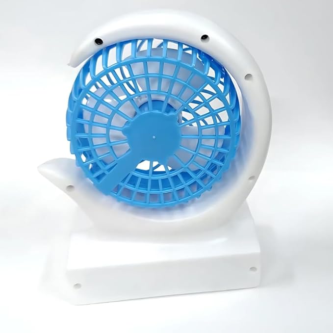 Smart Mini Cooling Fan with LED Light – Rechargeable Portable Fan, Quiet & Powerful Airflow for Travel, Office & Outdoor Use