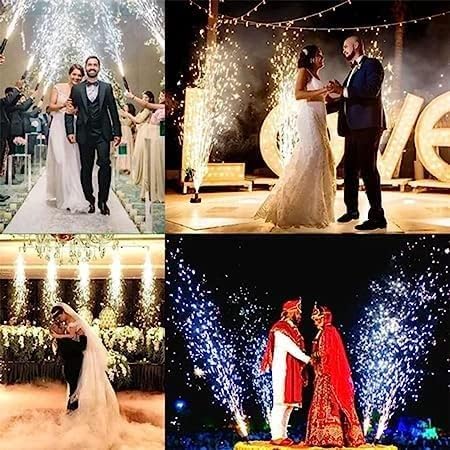 Handheld Sparkler Pyro Party Gun | Cold Spark Machine Cartridge Holder for Weddings, Events & Celebrations