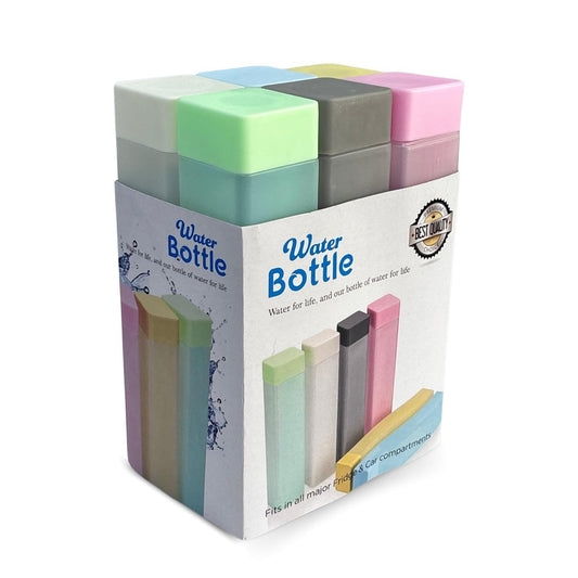 1L Slim Square Water Bottle | BPA-Free Leak-Proof Fridge Bottle for Home, Office & Travel
