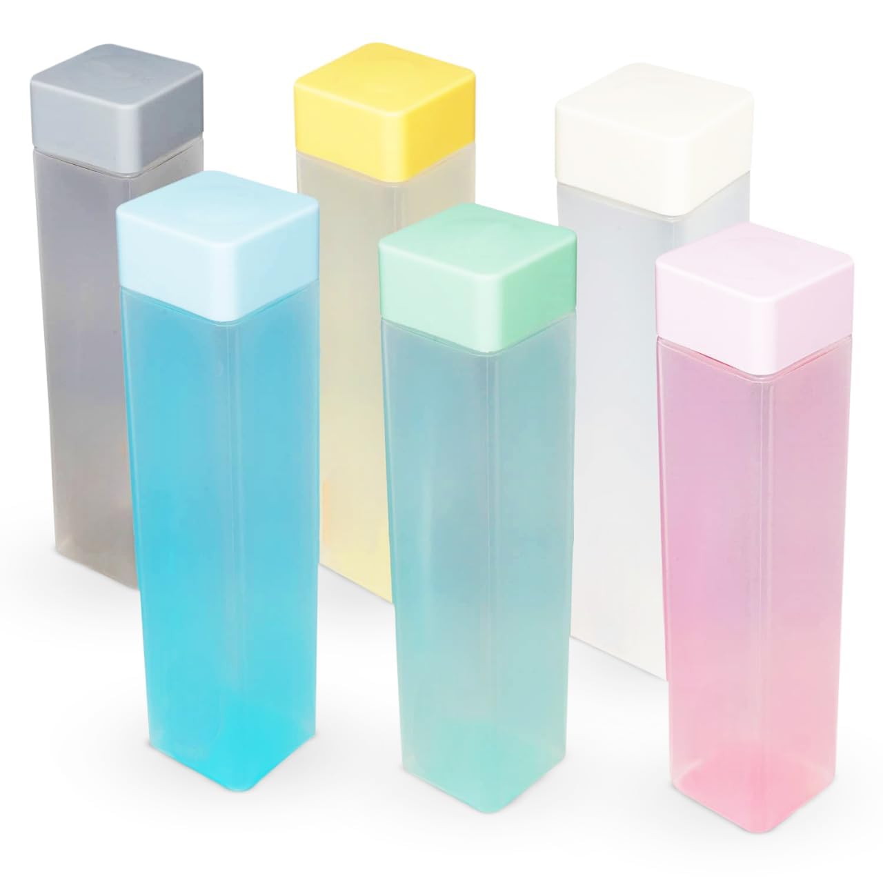 1L Slim Square Water Bottle | BPA-Free Leak-Proof Fridge Bottle for Home, Office & Travel