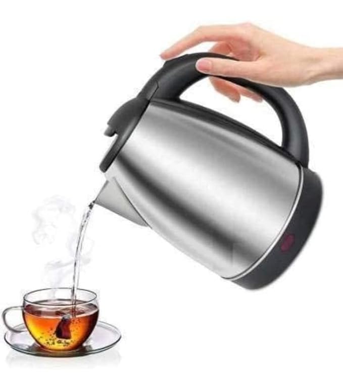 2L Stainless Steel Electric Kettle – Fast Boil Water Heater with Auto Shut-Off (Silver)