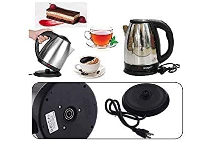 2L Stainless Steel Electric Kettle – Fast Boil Water Heater with Auto Shut-Off (Silver)