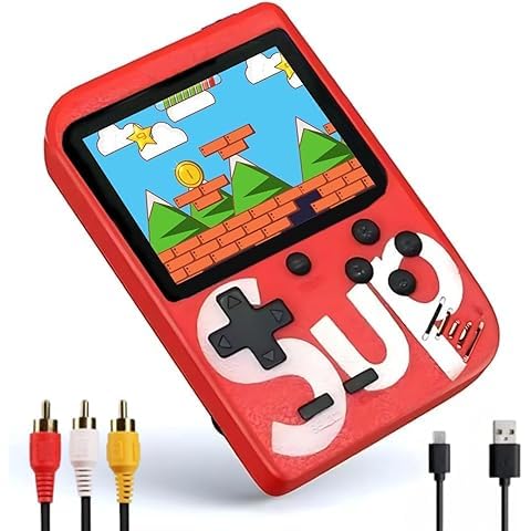 Game Box 400 in 1 Handheld Gaming Console for Kids USB Rechargeable Pocket Video Game Console with TV Output