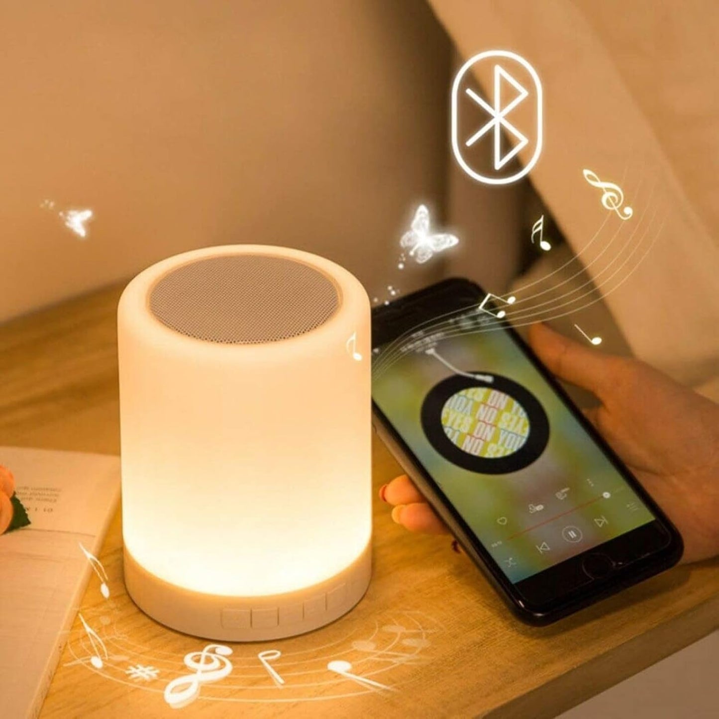 Careflection LED Touch Lamp Bluetooth Speaker