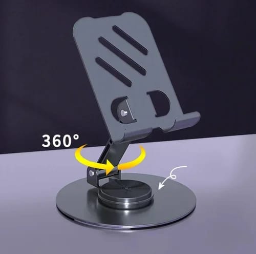 Adjustable Mobile Stand for Desk 360 Degree Rotatable Foldable Phone Holder Anti Slip Extendable Stand for Table Office Home