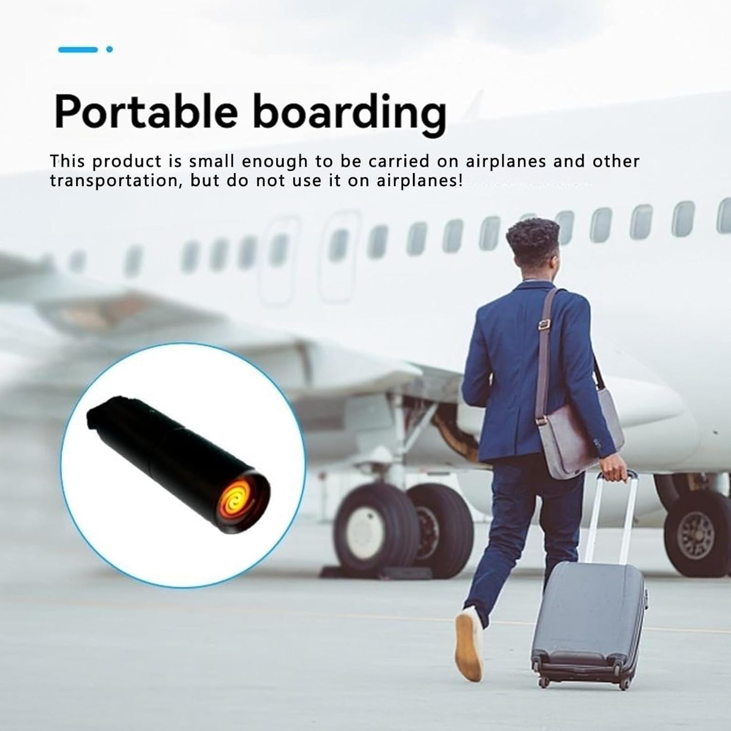 USB Type C Flameless Electric Lighter Rechargeable Windproof Coil Lighter with Blow Sensor Portable Keychain Mini Lighter