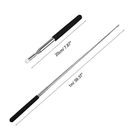 Adjustable Stainless Steel Walking Stick for Elderly – Anti-Slip Safety Cane with L-Type Handle (Lightweight & Durable)