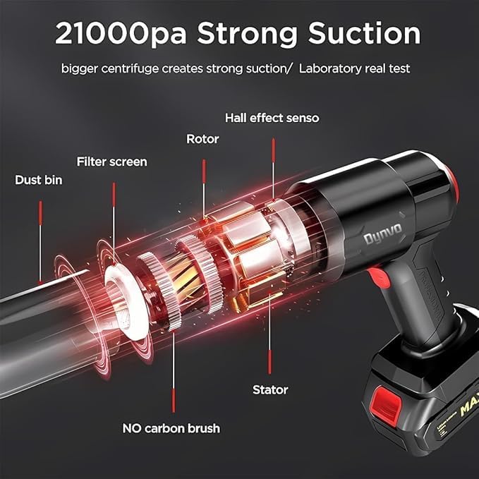 Wireless Handheld Car Vacuum Cleaner 3 in 1 High Power 18000PA Portable Mini Vacuum for Car and Home