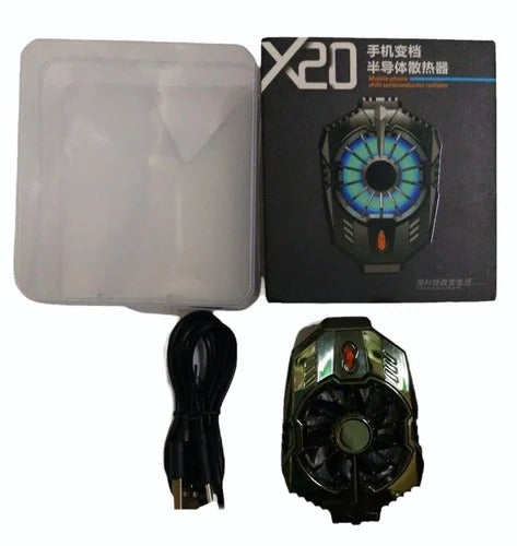 X20 Mobile Cooling Fan – Dual-Speed Semiconductor Phone Cooler with Turbo Fan (Type-C)