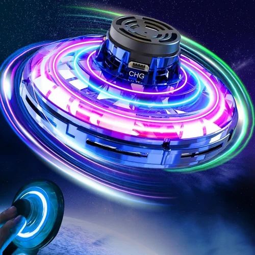 Flying Spinner Toy – 360° Rotating Hand-Controlled Drone with RGB Lights