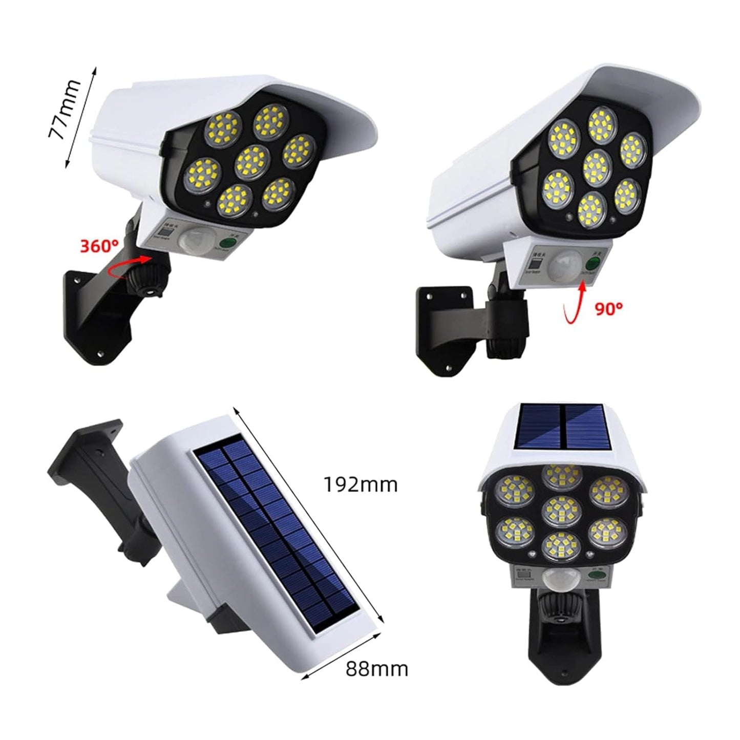 Solar Sensor Light Outdoor LED Motion Sensor Security Light Waterproof Automatic Night Lamp